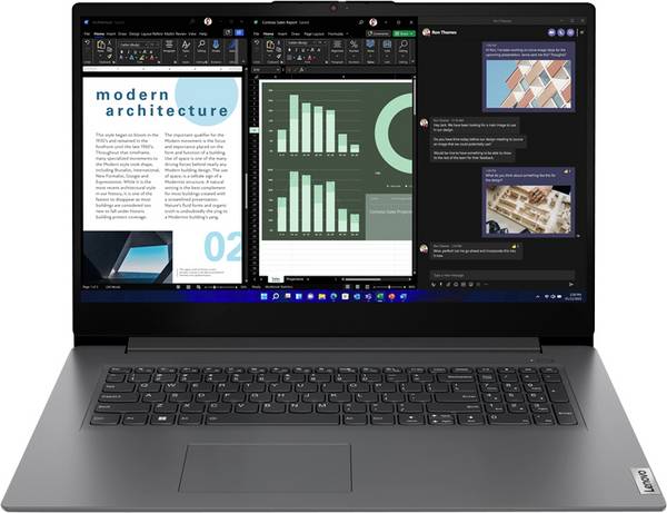 Lenovo Notebook V17 G4 43.9 cm (17.3 Zoll) Full HD Intel® Core™ i7 i7-13620H 16 GB RAM 512 GB SSD Deutsch, QWERTZ Grau 83A2004PGE