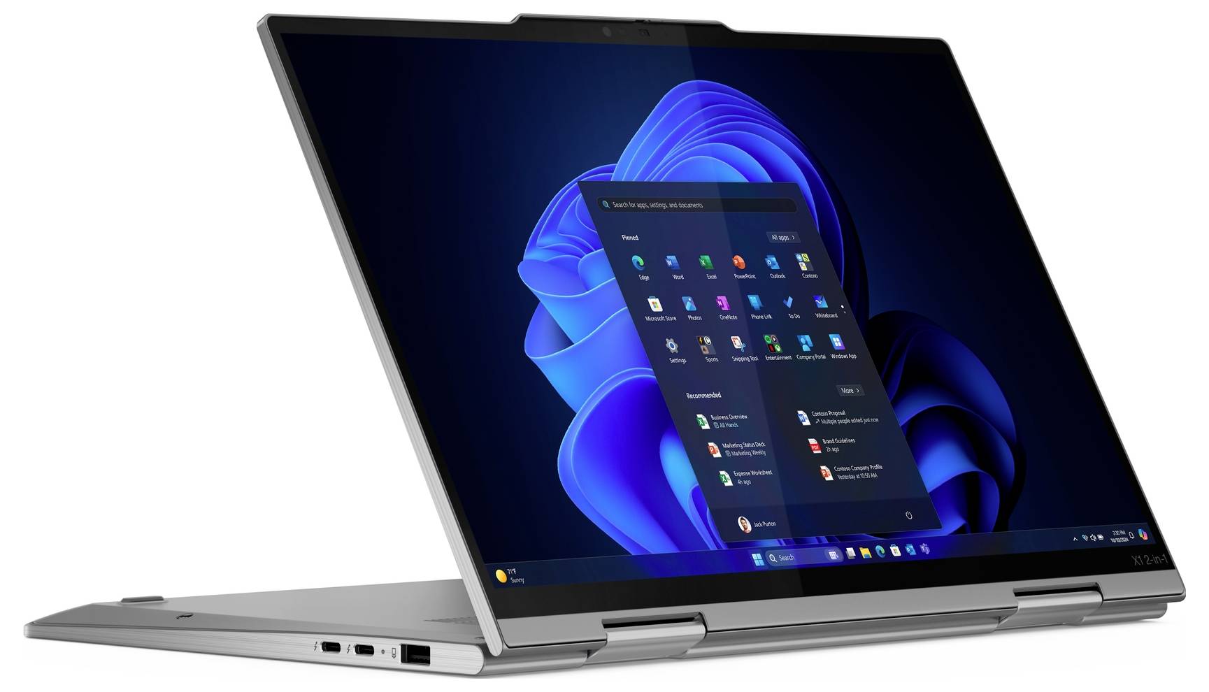 Lenovo 2-in-1 Notebook / Tablet ThinkPad X1 35.6 cm (14 Zoll) WUXGA Intel® Core™ Ultra 7 (Series 2) 258V 32 GB RAM 1 TB -2