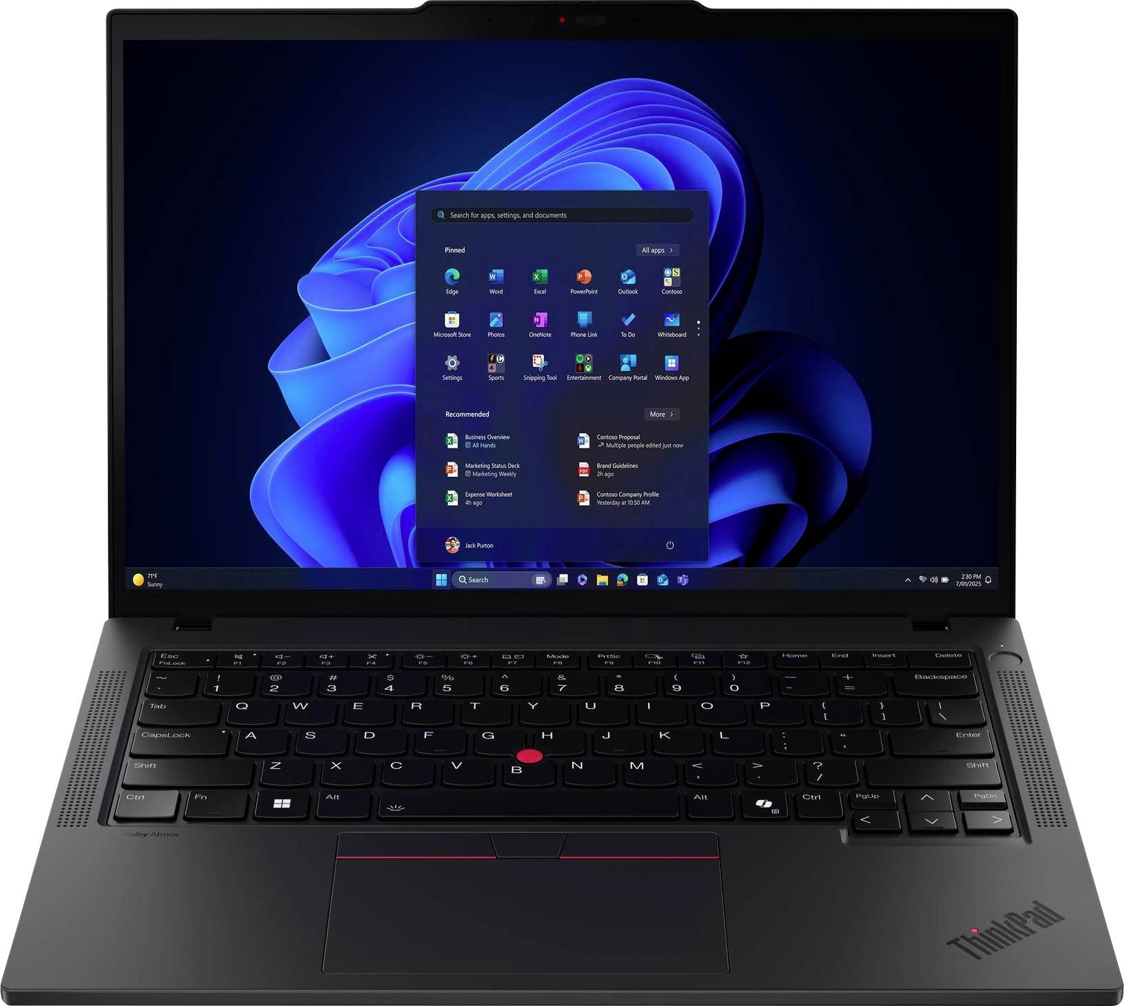 Lenovo Notebook ThinkPad T14 Gen 6 (Intel) 35.6 cm (14 Zoll) WUXGA Intel® Core™ Ultra 5 225U 16 GB RAM 512 GB SSD Deutsc...