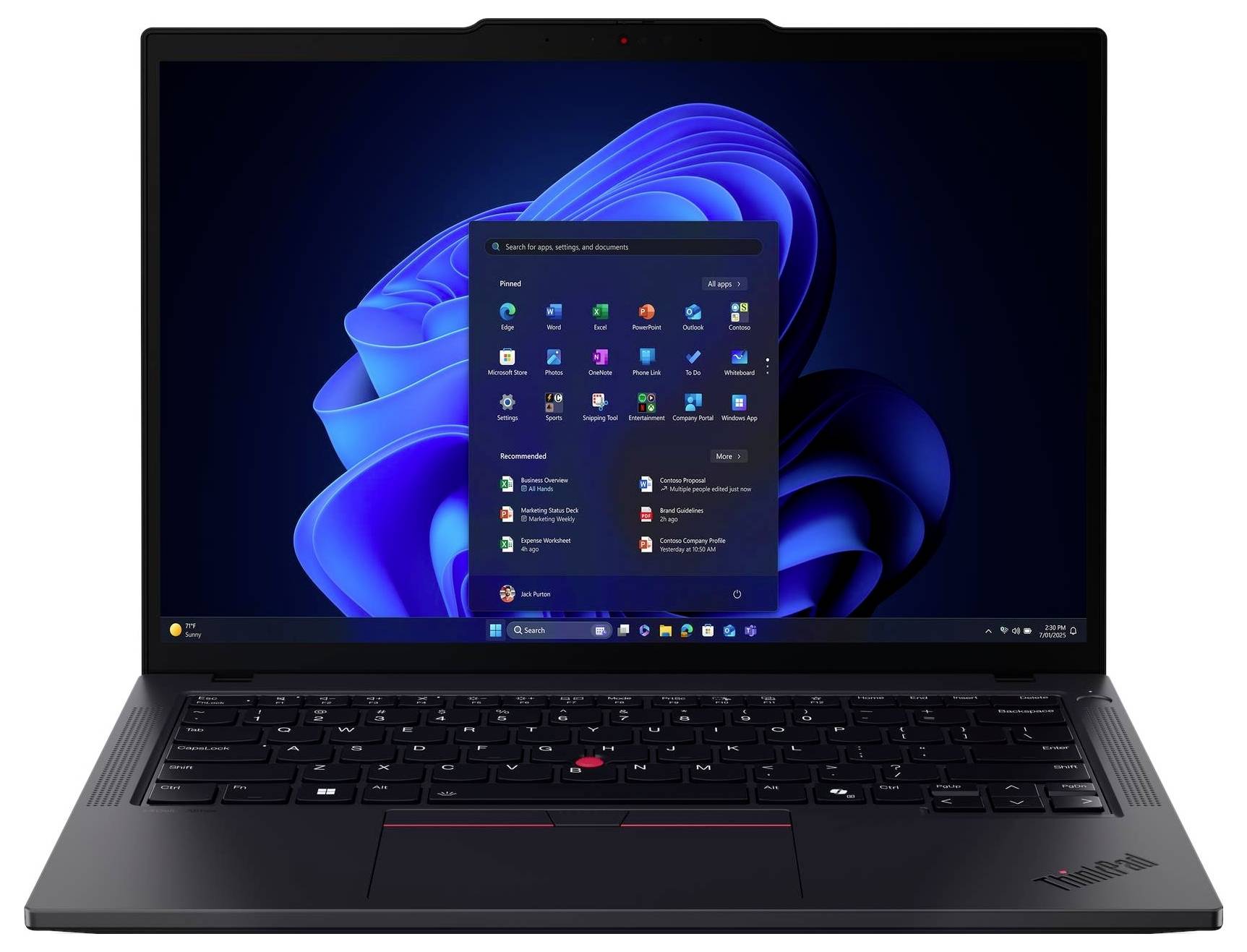 Lenovo Notebook ThinkPad T14 Gen 6 (Intel) 35.6 cm (14 Zoll) 2.8K Intel® Core™ Ultra 7 255U 32 GB RAM 1 TB SSD Deutsch, -4