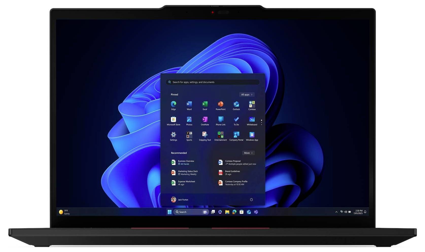 Lenovo Notebook ThinkPad T14 Gen 6 (Intel) 35.6 cm (14 Zoll) 2.8K Intel® Core™ Ultra 7 255U 32 GB RAM 1 TB SSD Deutsch, -5