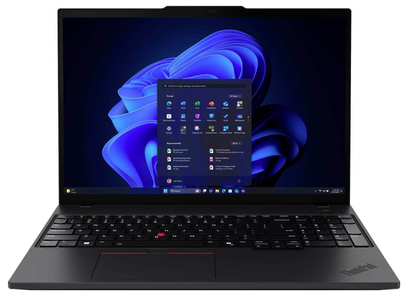 Lenovo Notebook ThinkPad T16 Gen 4 (Intel) 40.6 cm (16 Zoll) WUXGA Intel® Core™ Ultra 7 255U 32 GB RAM 1 TB SSD Deutsch,-5