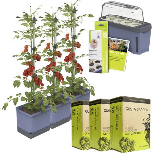 Gusta Garden Tomaten-Power-Set 9-teilig blau TOM TOMATO / HARRY HERBS / Zubehör / W07069 Pflanzgefäß