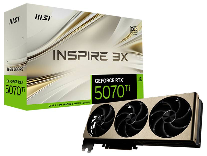 MSI GeForce RTX 5070 Ti 16G INSPIRE 3X OC - Grafikkarte-6