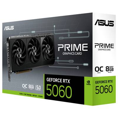 Asus Grafikkarte Nvidia GeForce RTX 5060 GeForce RTX 5060 8 GB GDDR7-RAM PCIe x8 HDMI®, DisplayPort Übertaktet / Overclo-8