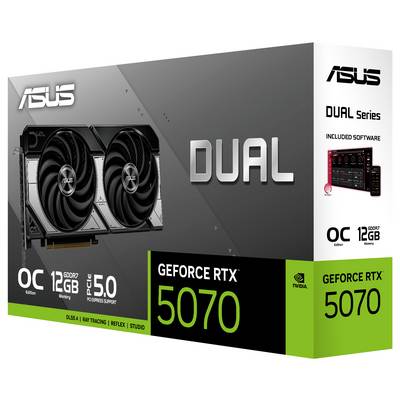 Asus Grafikkarte Nvidia GeForce RTX 5070 GeForce RTX 5070 12 GB GDDR7-RAM PCIe x16 HDMI®, DisplayPort Übertaktet / Overc-6