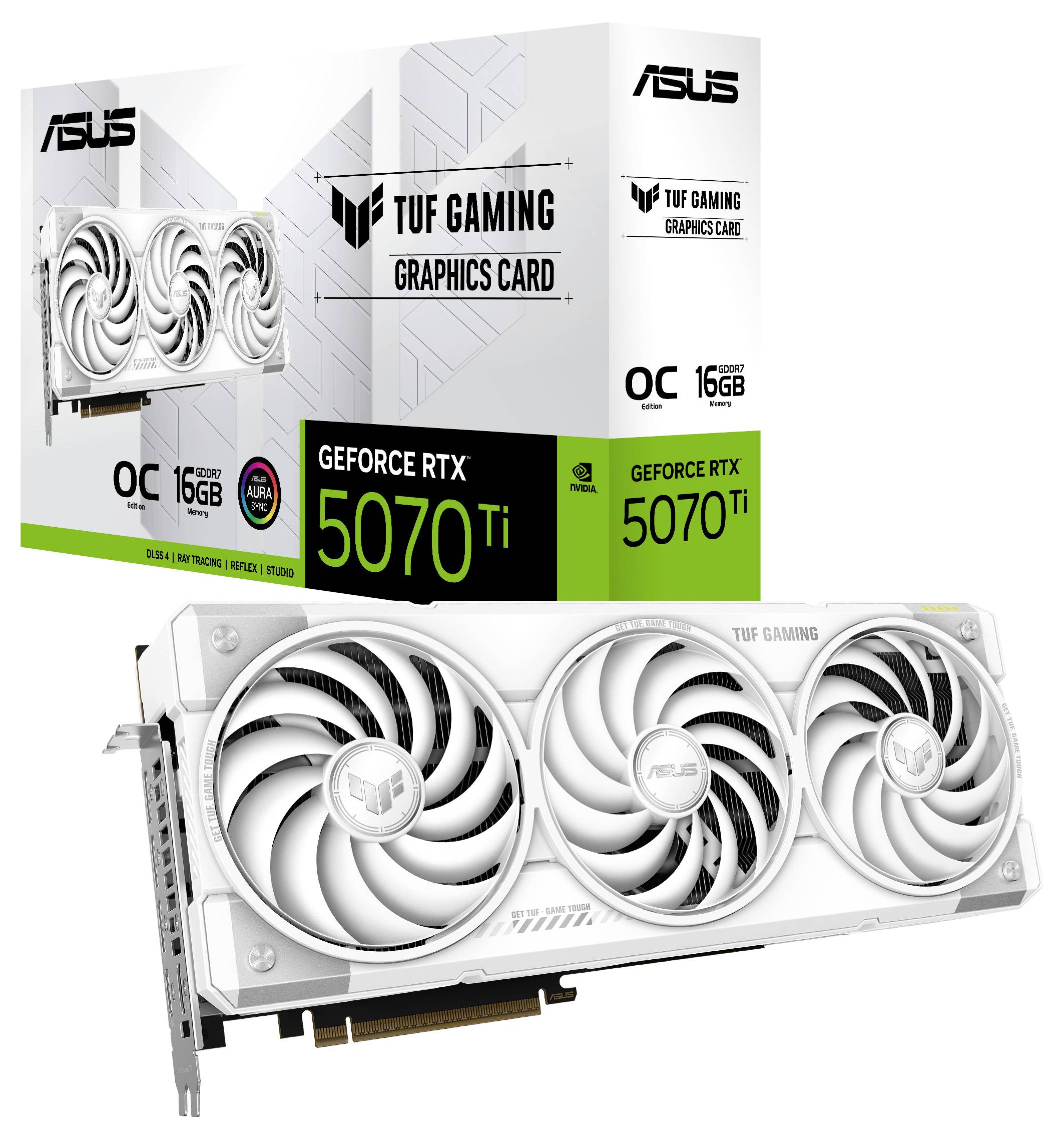 Asus Grafikkarte Nvidia GeForce RTX 5070 Ti GeForce RTX 5070 Ti 16 GB GDDR7-RAM PCIe x16 HDMI®, DisplayPort Übertaktet /-9