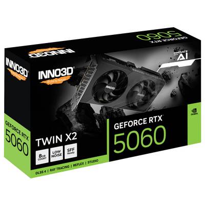 Inno 3D Grafikkarte Nvidia GeForce RTX 5060 GeForce RTX 5060 8 GB GDDR7-RAM PCIe x8 HDMI®, DisplayPort Vulkan, NVIDIA G--1