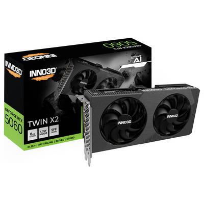 Inno 3D Grafikkarte Nvidia GeForce RTX 5060 GeForce RTX 5060 8 GB GDDR7-RAM PCIe x8 HDMI®, DisplayPort Vulkan, NVIDIA G--2