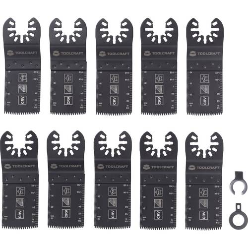 TOOLCRAFT TO-10283853 Chrom-Vanadium Stahl Multifunktionswerkzeug-Zubehör-Set 32 mm 10 St.