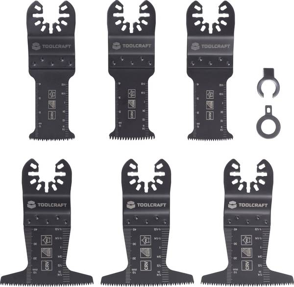 TOOLCRAFT TO-10283856  Chrom-Vanadium Stahl Multifunktionswerkzeug-Zubehör-Set    3 Set
