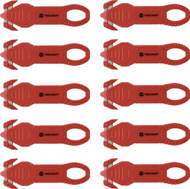 TOOLCRAFT TO-10284090 Sicherheits-Kartonmesser 10 St.