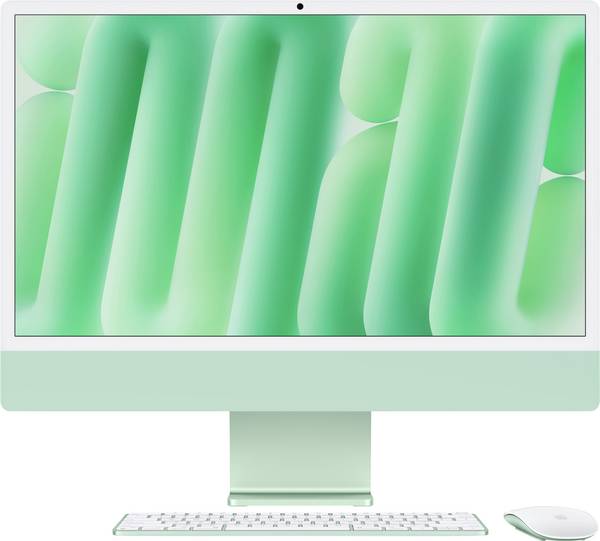 Apple iMac 24 Retina 4.5K (M4, 2024) CTO 61 cm (24 Zoll) Grün 32 GB RAM 1 TB SSD 10-Core CPU 10‑Core GPU Z1EN_1205_DE_CTO