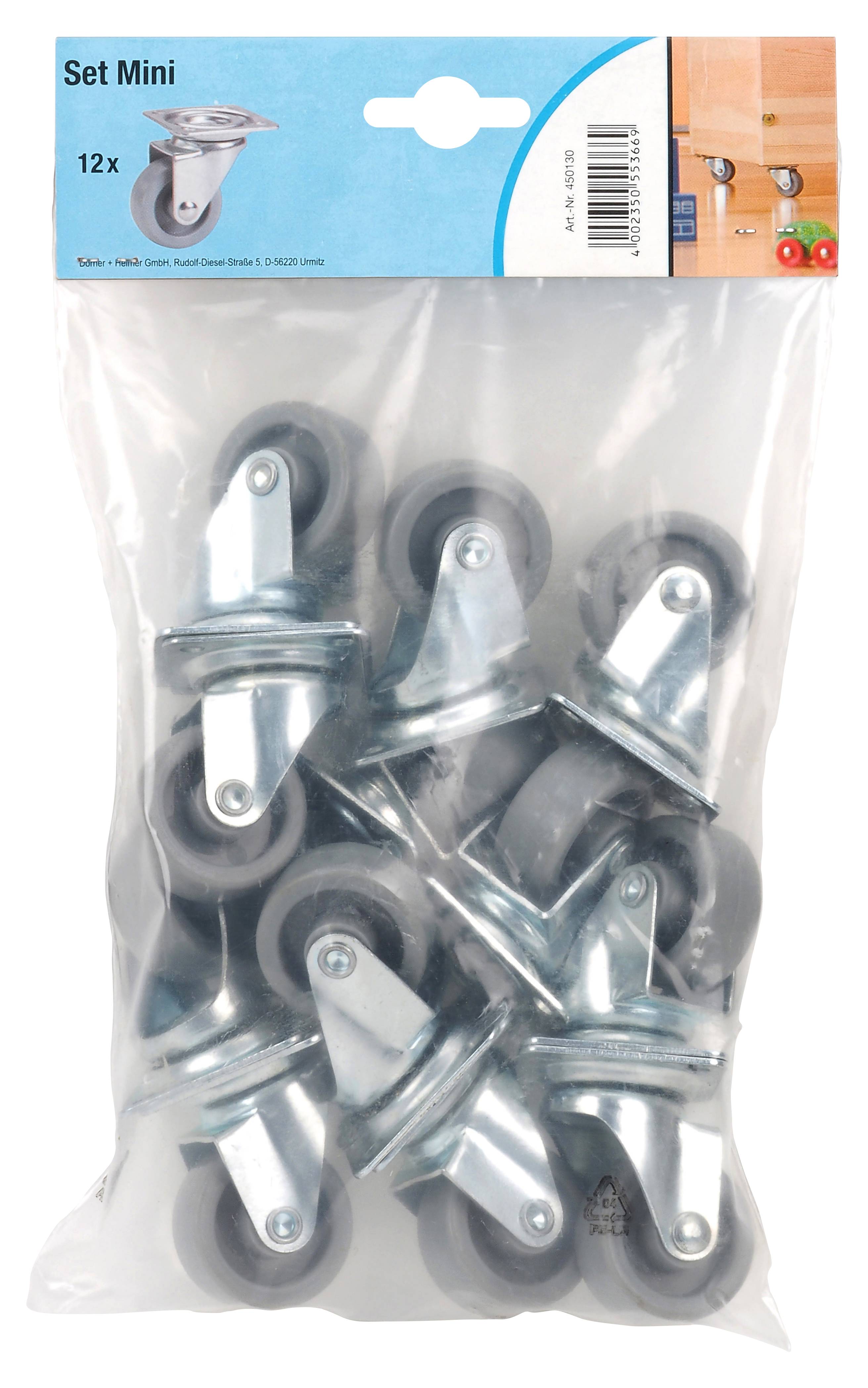 dörner + helmer Zwenkwiel Wieldiameter: 36 mm Draagvermogen (max.): 35 kg 12 stuk(s) afbeelding