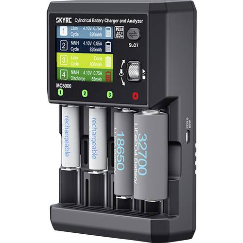 Thumbnail - SKYRC MC5000 Ladegerät LiIon, Li-ion HV, LiFe, NiMH, NiCd, eneloop, NiZn, RAM, LTO, Na-ion Mignon (AA), Micro (AAA), Min...