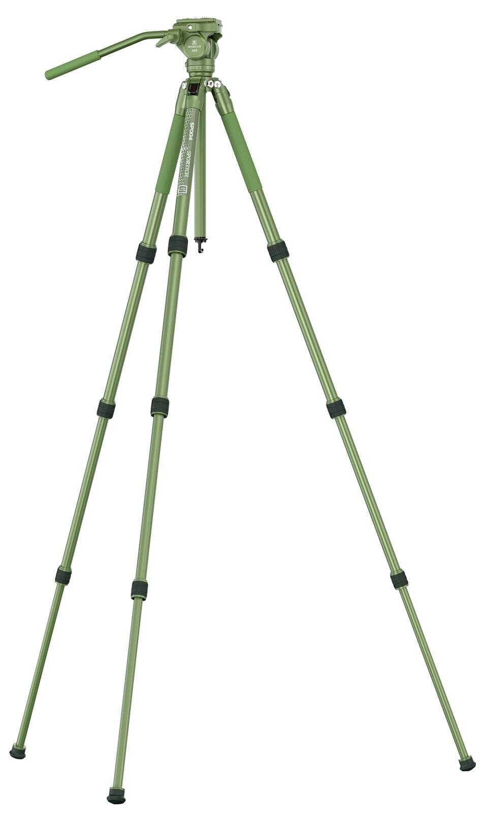 SIRUI Europe Sirui Sportich SP004 + G5X Dreibeinstativ 1/4 Zoll Arbeitshöhe=16 - 149 cm Grün inkl. Tasche-3