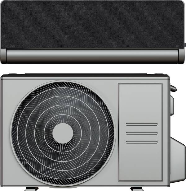 ELL Split-Klimagerät 100864 EEK Heizen/Kühlen: A++ (A+++ - D)/A+++ (A+++ - D) 0.90 kW 250 m³ Dark-Grey