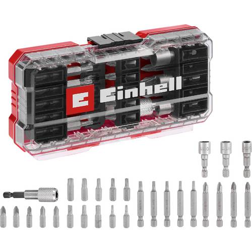 Thumbnail - Einhell S-CASE Bitset 28tlg LS 108613 Bit-Set 1/4 (6.3 mm), TORX, PZ, PH, Schlitz, Sechskant