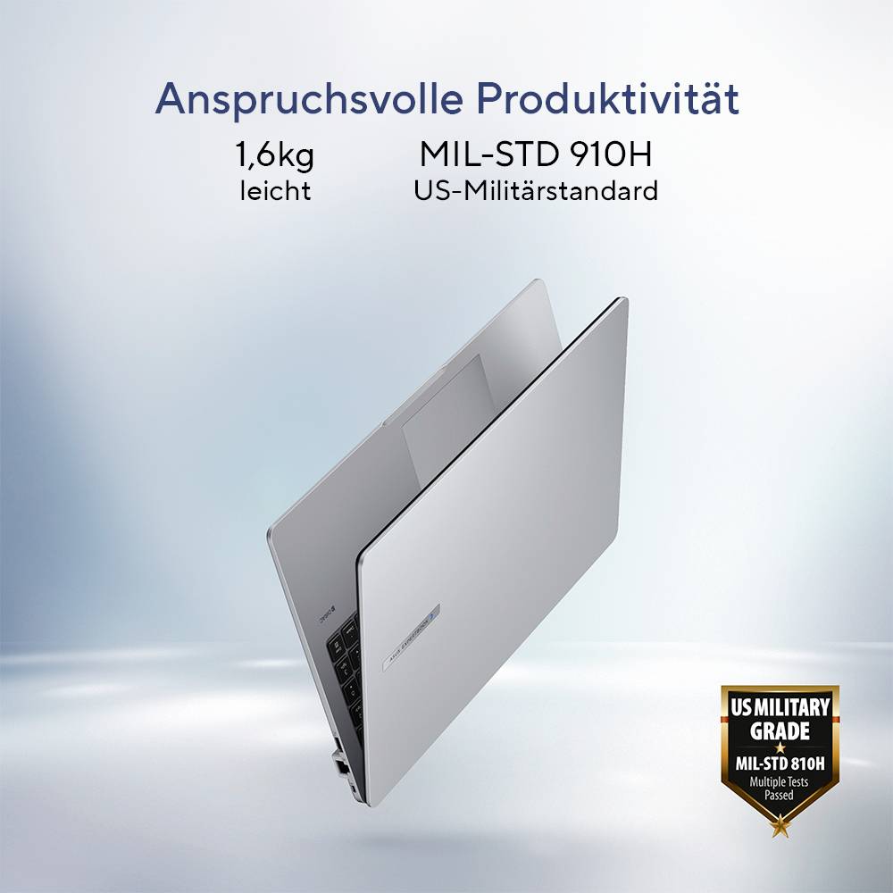 Asus Notebook ExpertBook P1 39.6 cm (15.6 Zoll) Full HD Intel® Core™ i5 i5-13420H 8 GB RAM 256 GB SSD Deutsch, QWERTZ Gr-12