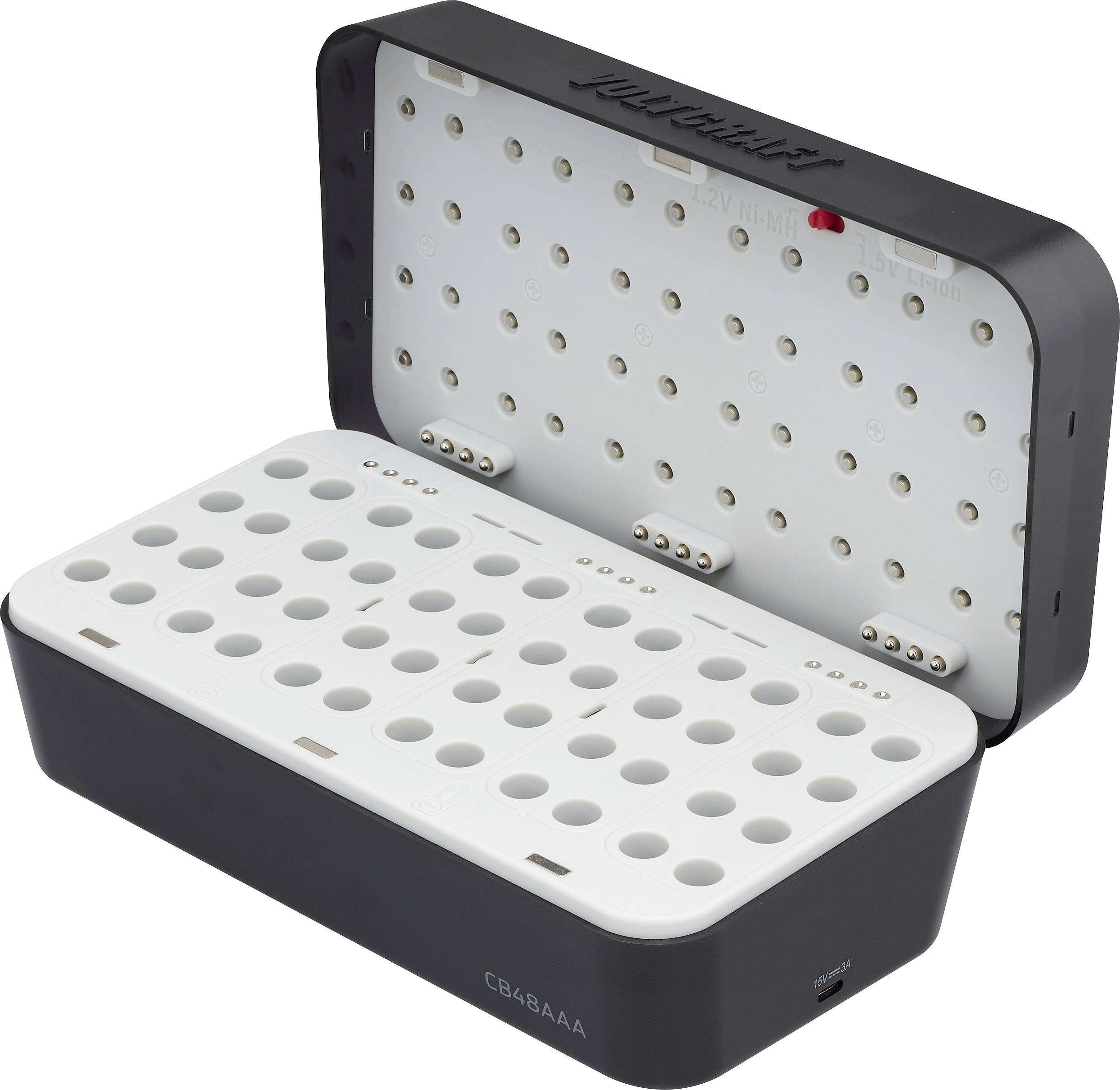 VOLTCRAFT CB48AAA Rundzellen-Ladegerät NiMH, LiIon Micro (AAA)