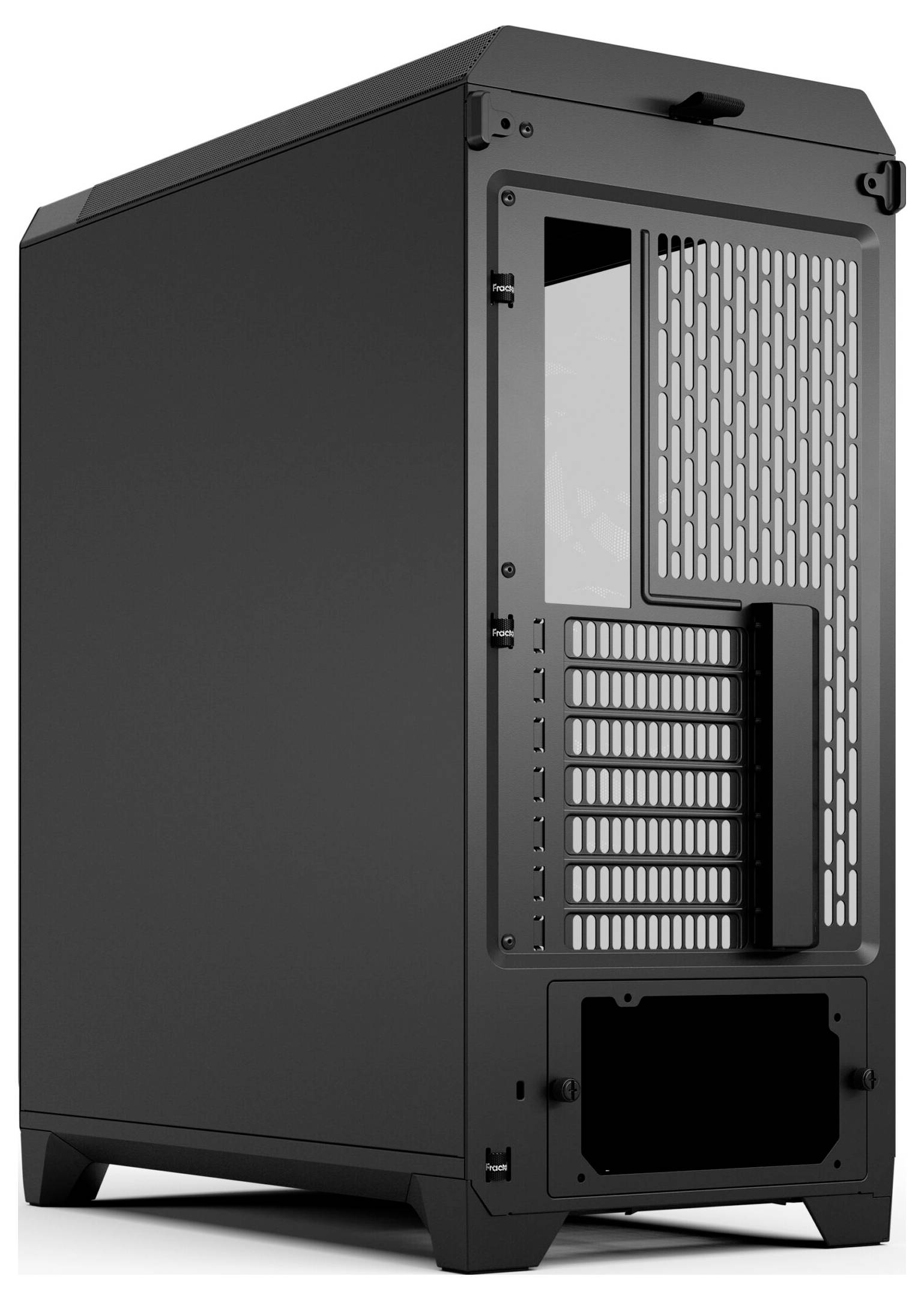 Fractal Design FD-C-MES3A-06 Tower PC-Gehäuse Schwarz Integrierte Beleuchtung, Staubfilter, 3 vorinstallierte Lüfter, Se-11