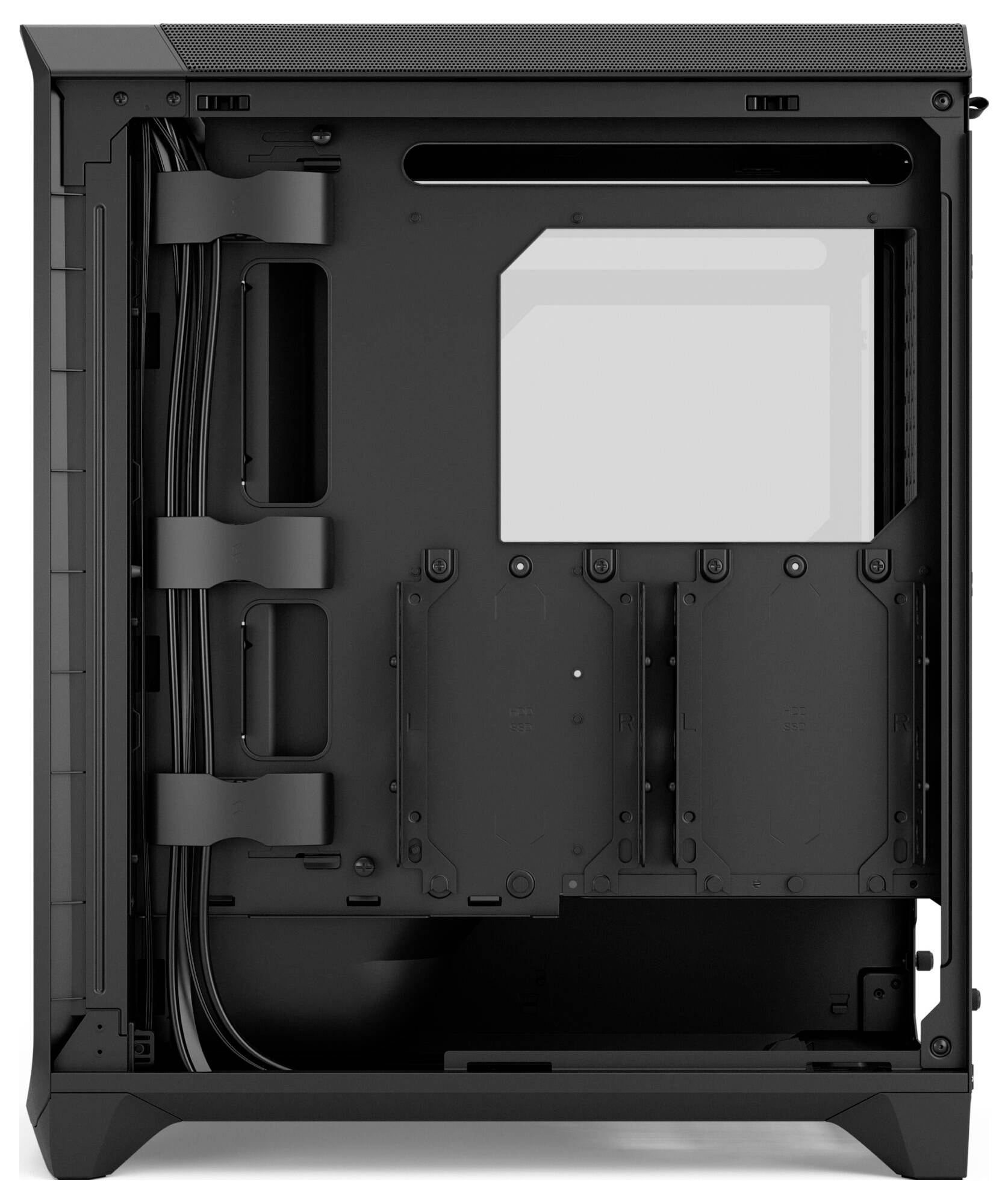 Fractal Design FD-C-MES3A-06 Tower PC-Gehäuse Schwarz Integrierte Beleuchtung, Staubfilter, 3 vorinstallierte Lüfter, Se-12