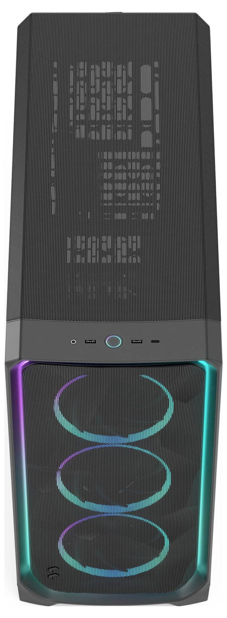 Fractal Design FD-C-MES3X-03 Tower PC-Gehäuse Schwarz Staubfilter-5