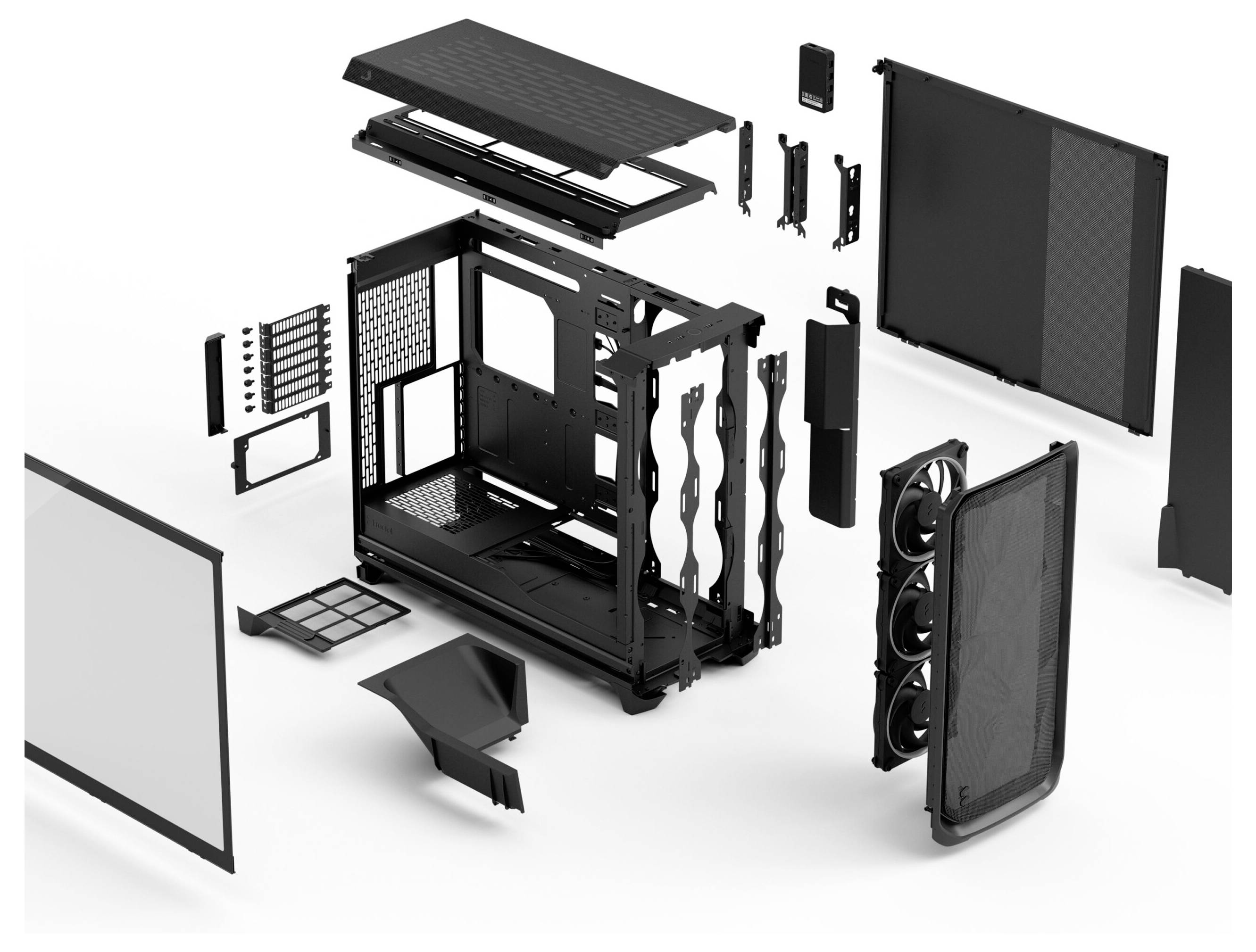 Fractal Design FD-C-MES3X-03 Tower PC-Gehäuse Schwarz Staubfilter-13