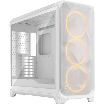 Fractal Design FD-C-MES3X-06 Full Tower PC-Gehäuse Weiß Staubfilter, Seitenfenster-0
