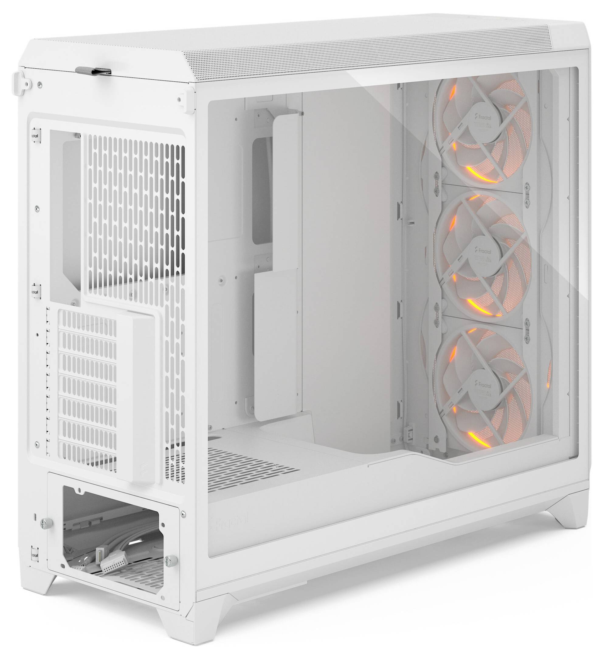 Fractal Design FD-C-MES3X-06 Full Tower PC-Gehäuse Weiß Staubfilter, Seitenfenster-9