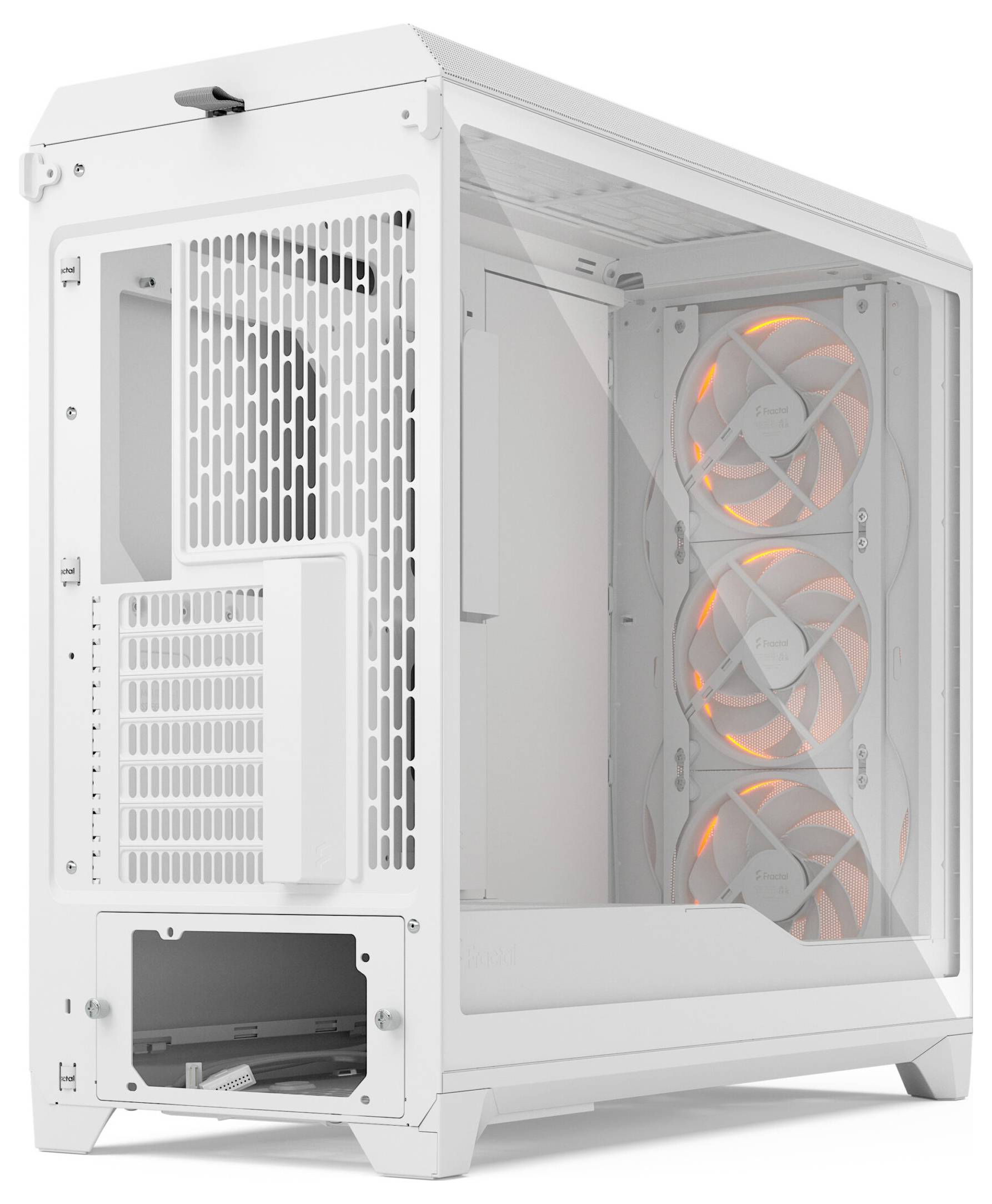 Fractal Design FD-C-MES3X-06 Full Tower PC-Gehäuse Weiß Staubfilter, Seitenfenster-10
