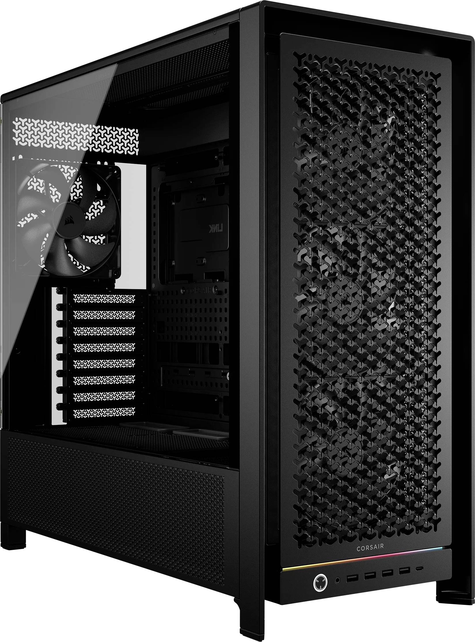 Corsair CC-9011307-WW Midi-Tower Gaming-Gehäuse Schwarz