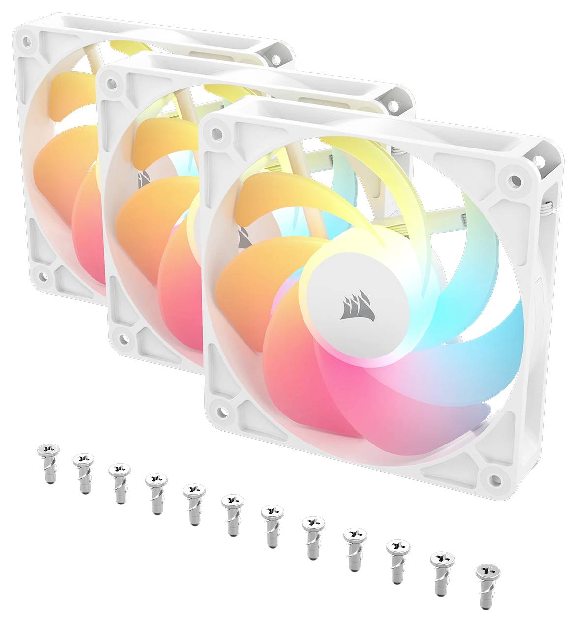 Corsair CO-9050197-WW PC-Gehäuse-Lüfter Weiß (B x H x T) 120 x 120 x 25 mm inkl. RGB-Beleuchtungssteuerung-2