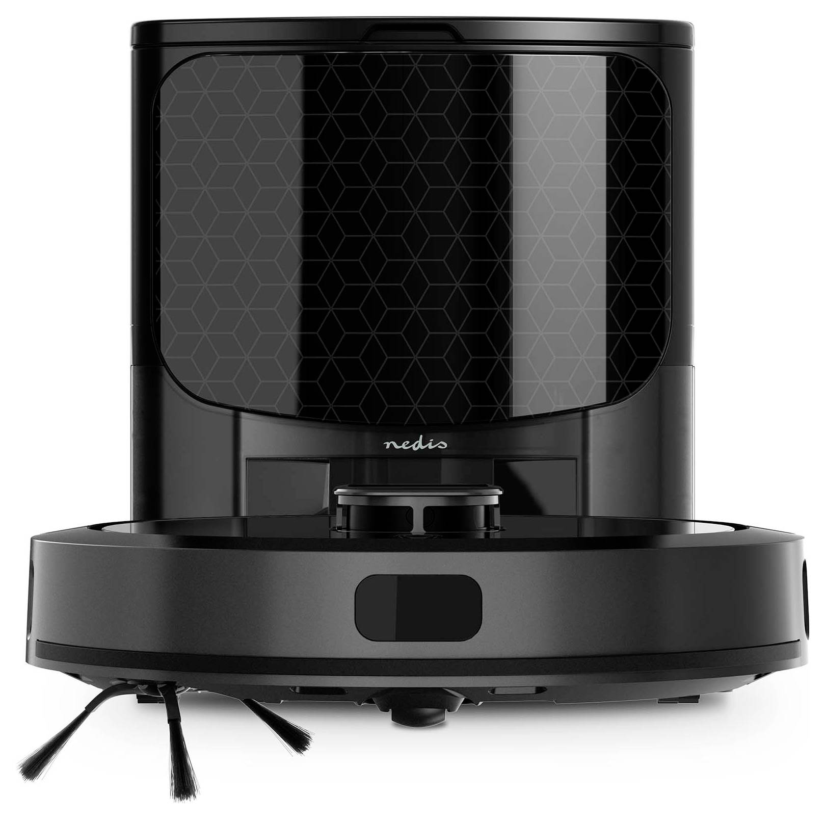 Nedis WIFIVCL002CBK Saug-und Wischroboter Schwarz kompatibel mit Amazon Alexa, kompatibel mit Google Home, Sprachgesteue-1