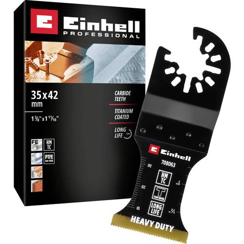 Einhell 708063 Tauchsägeblatt HM-TI, 35mm Bimetall Multifunktionswerkzeug-Zubehör-Set 35 mm 1 St.