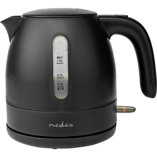 Nedis KAWK300EBK Wasserkocher Schwarz Fassungsvermögen: 1 l