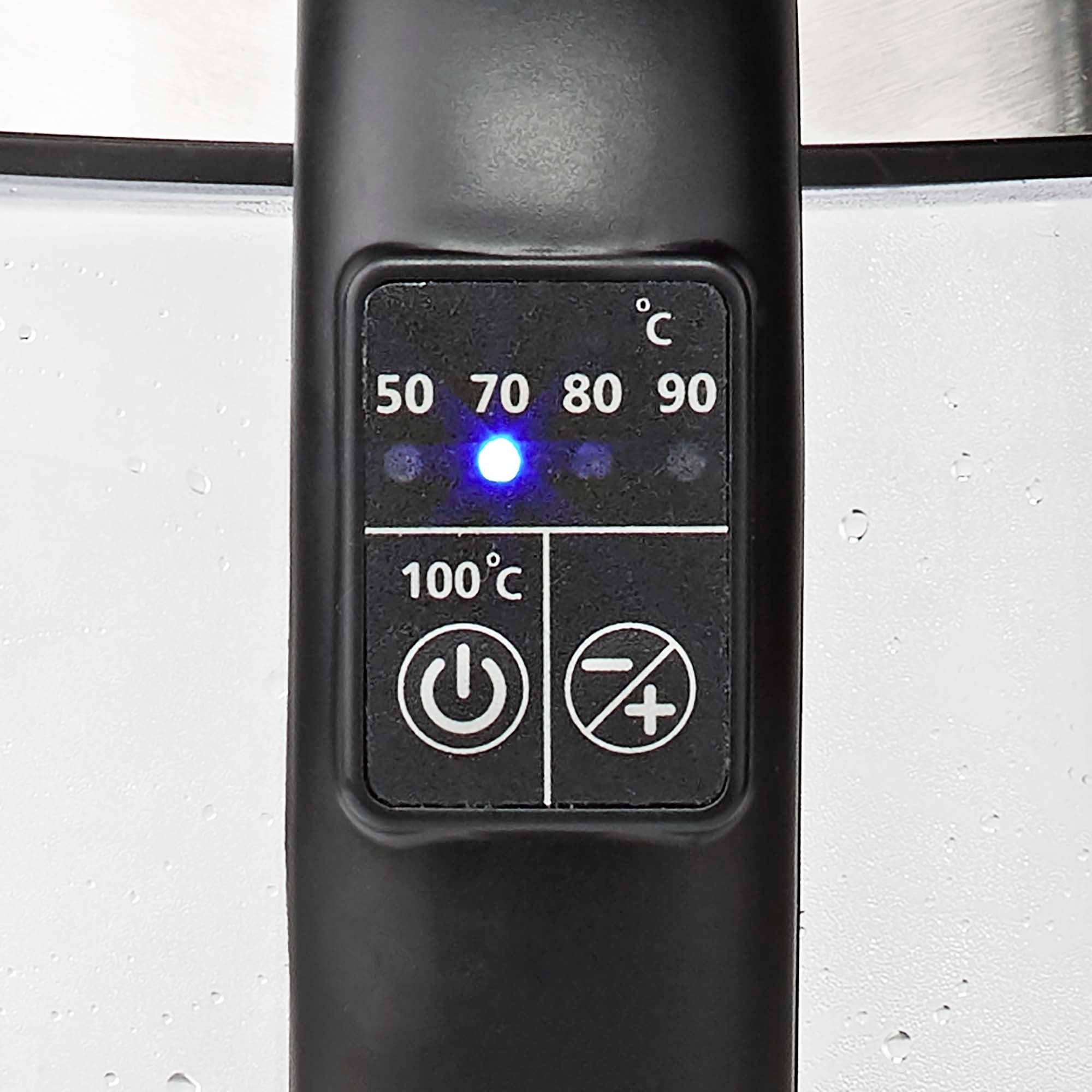 Nedis KAWK320EGS Wasserkocher Silber, Transparent Fassungsvermögen: 1.7 l-4