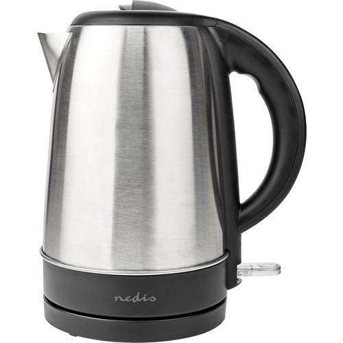 Nedis KAWK340EAL Wasserkocher Kontrollleuchte Silber, Schwarz Fassungsvermögen: 1.7 l