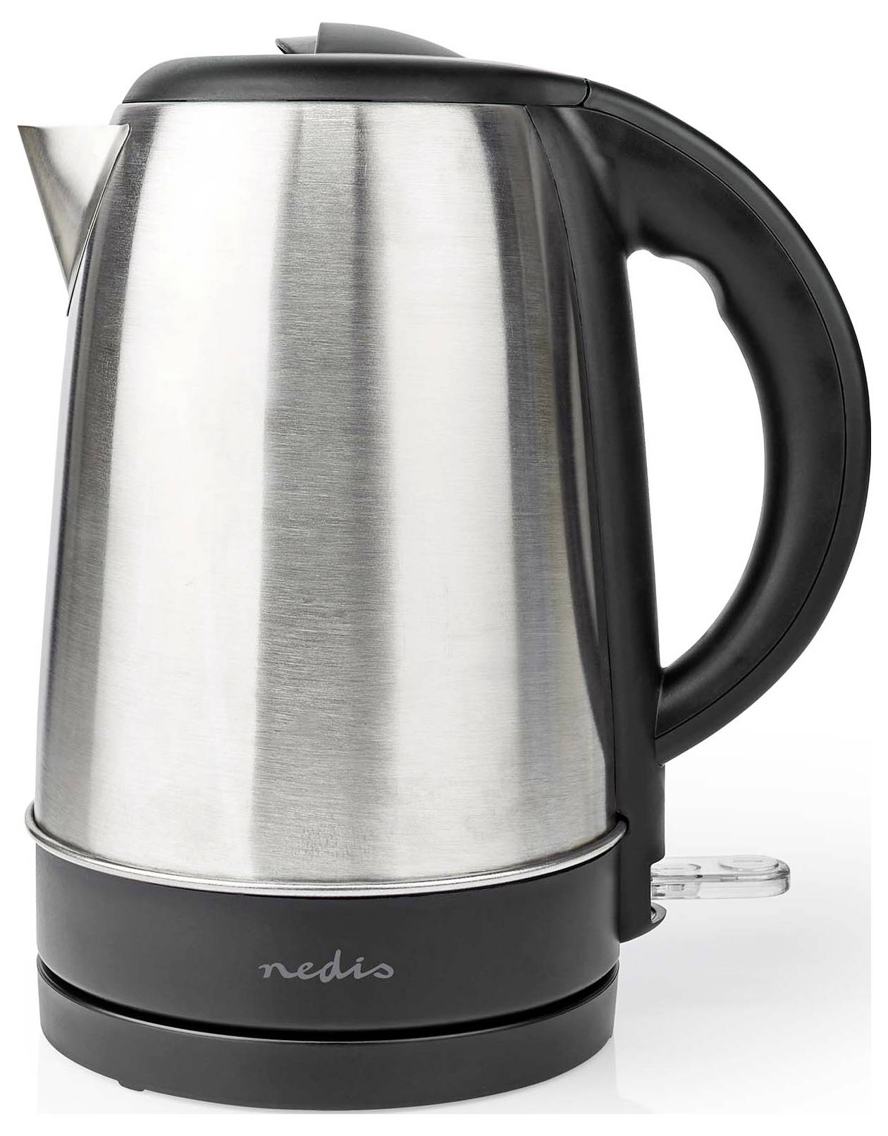 Nedis KAWK340EAL Wasserkocher Kontrollleuchte Silber, Schwarz Fassungsvermögen: 1.7 l-1