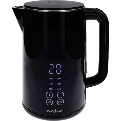 Nedis KAWK362EBK Wasserkocher Kontrollleuchte Schwarz Fassungsvermögen: 1.7 l