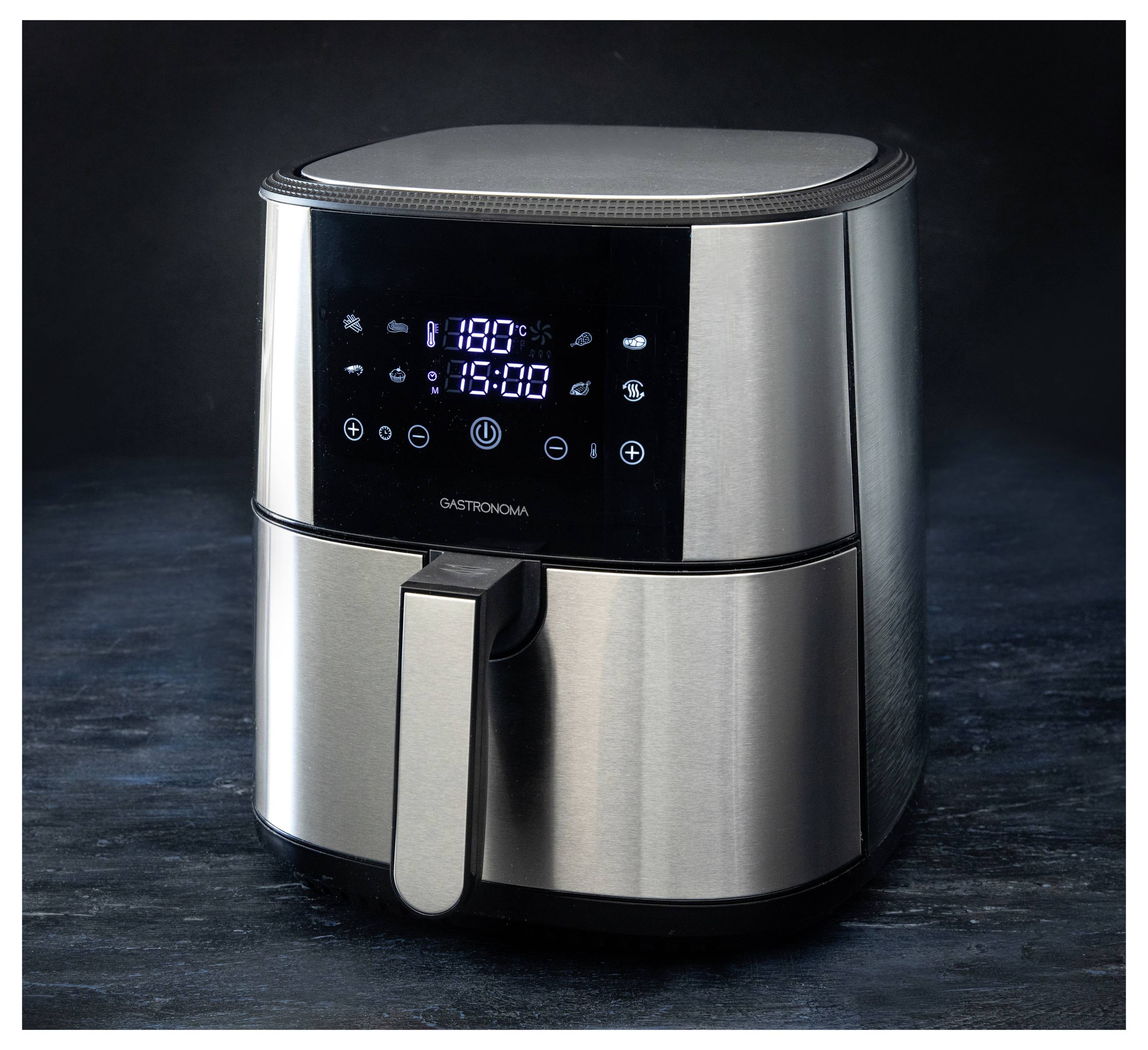 Gastronoma 18290007 Heißluft-Fritteuse 8 l 1800 W Überhitzungsschutz, mit Display, Antihaftbeschichtung, Cool-Touch-Gehä-2