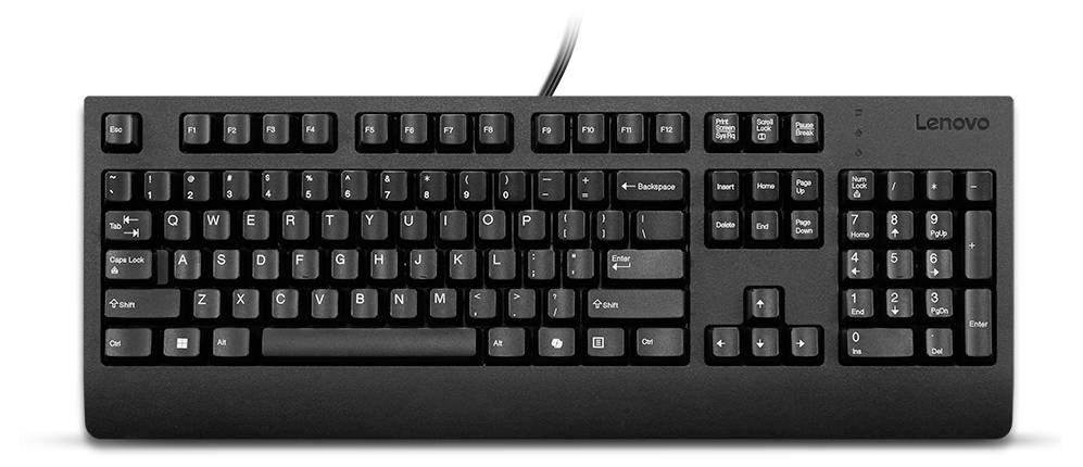 Lenovo 4Y41R64596 USB Tastatur Deutsch, QWERTZ Schwarz-1