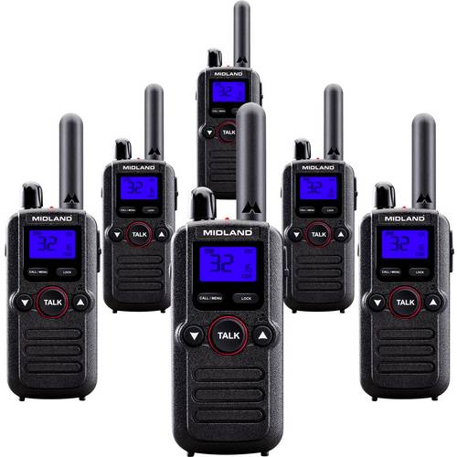 Midland 6er Set Midland BR180 Business Radio C1625.01 PMR-Funkgerät