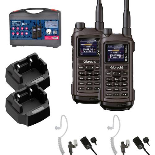 Thumbnail - Albrecht 2er Kofferset Albrecht Tectalk Duo, PMR446 + Freenet (1W) 29148.S1 PMR/Freenet-Handfunkgerät