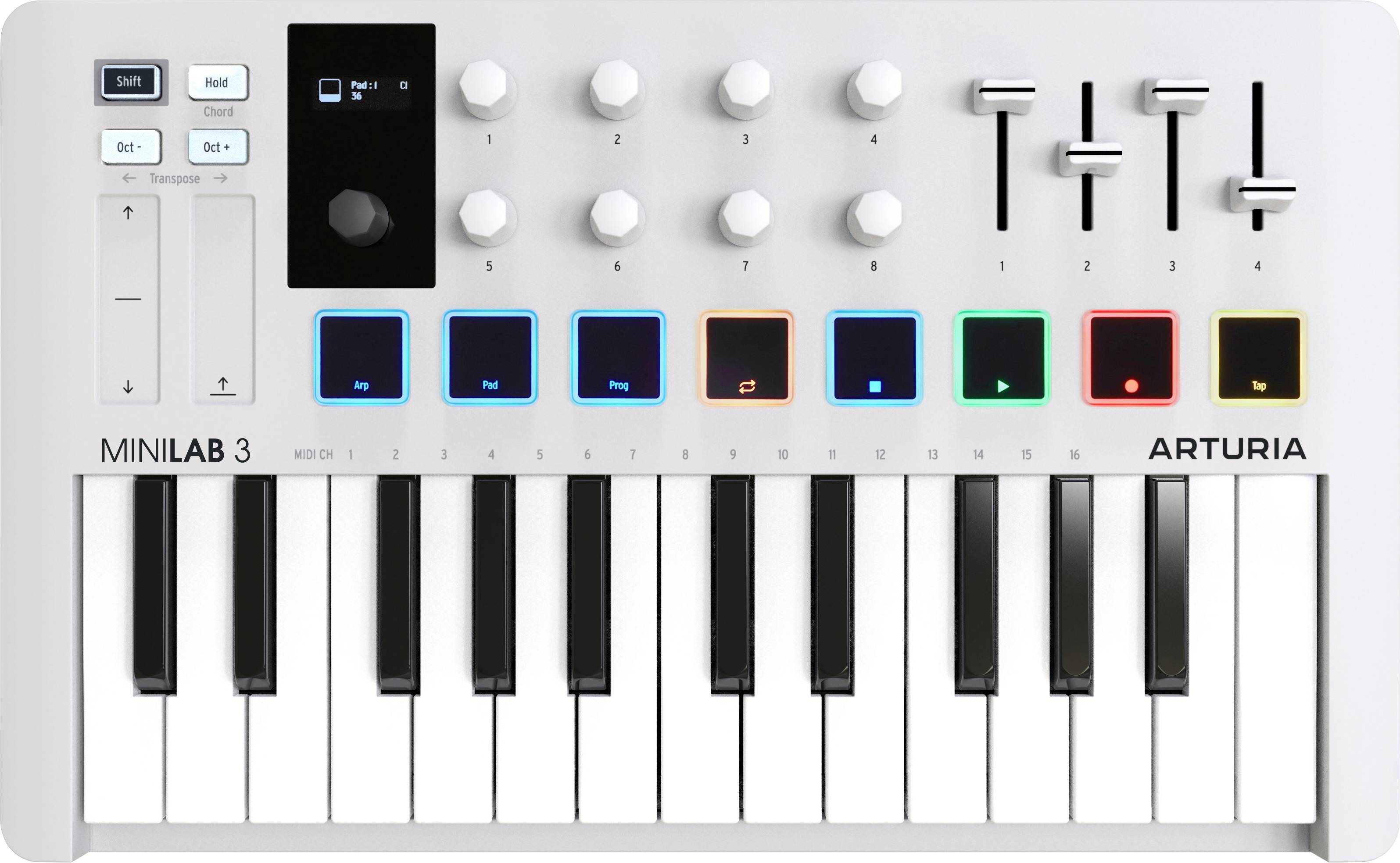 Arturia MiniLab Mk 3 25 Note Velocity-Sensitive Slim Keyboard