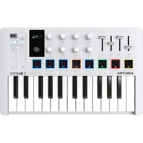 Arturia MiniLab 3 Keyboard Weiß