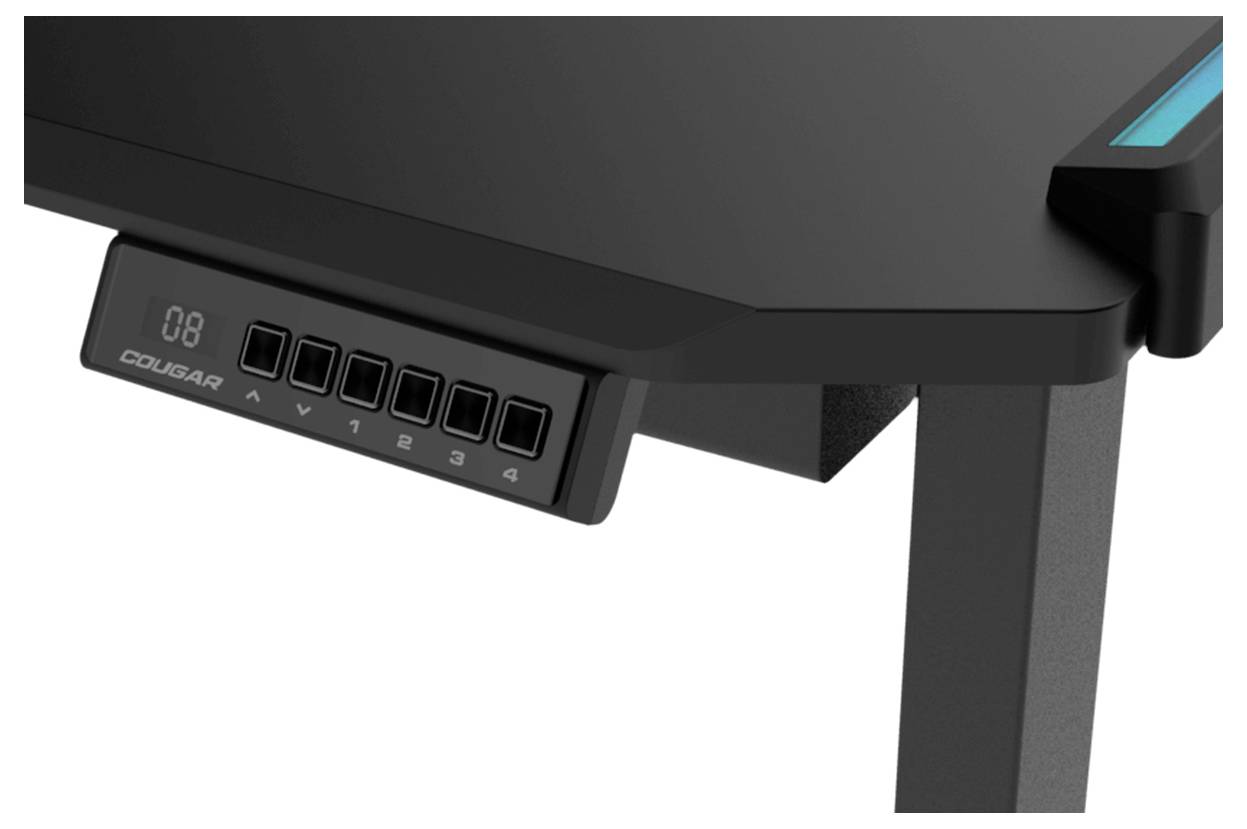 Cougar Gaming Schreibtisch (B x H x T) 605 x 780.7 x 1223.8 mm Schwarz CGR-DEIMUS-B01 3M1203SB.0001-6