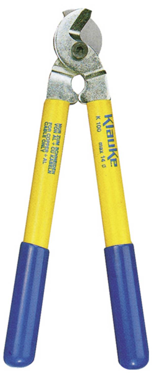 Klauke K100 K100 Kabelschere Geeignet für (Abisoliertechnik) Alu- und Kupferkabel, ein- und mehrdrähtig 14 mm