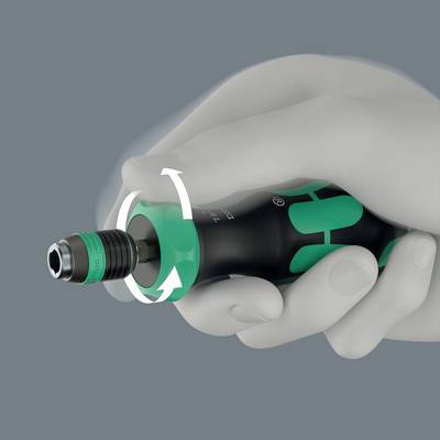 Wera 838 RA-R L Werkstatt Ratschen-Schraubendreher 1/4" (6.3 mm) DIN ISO 1173-3