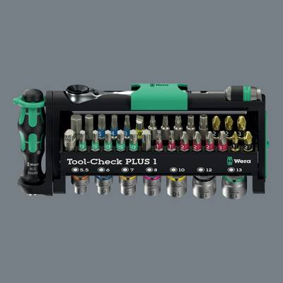 Wera Tool-Check PLUS 1 05049055001 Bit-Set 39teilig Schlitz, Kreuzschlitz Phillips, Kreuzschlitz Pozidriv, Innen-Sechska-1